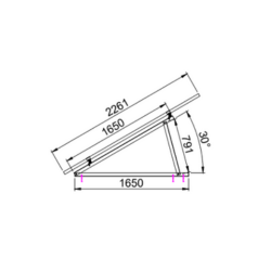 Soporte Triangular 30°